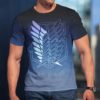T-shirt manches courtes pour homme, haut gothique, estival et doux, style Harajuku, dessin animé japonais, attaque sur Titan Levi Ackerman