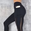 CHRLEISURE – legging taille haute avec poche en dentelle pour femme, vêtement d'entraînement, couleur unie, livraison directe, 2022